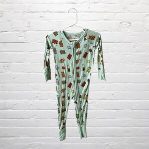 Kiki + Lulu // Candy Print Bamboo Zippy Pajamas with Foldover Cuffs